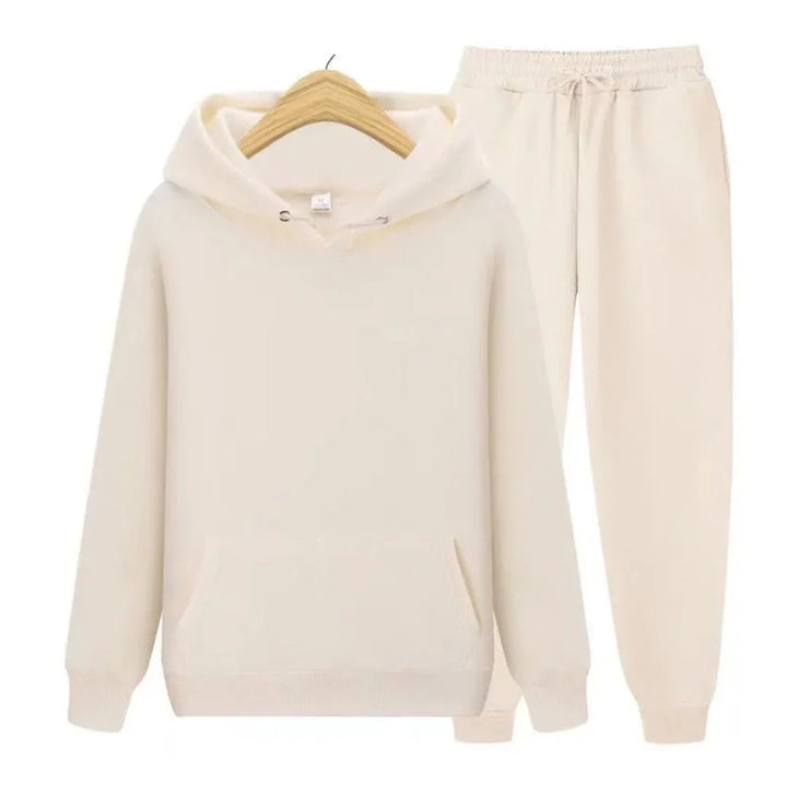 Plain Hooded Fit Tracksuit for Ultimate Comfort-MODAUTLET