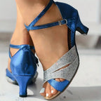 Women's Sparkling Peep Toe Sandals