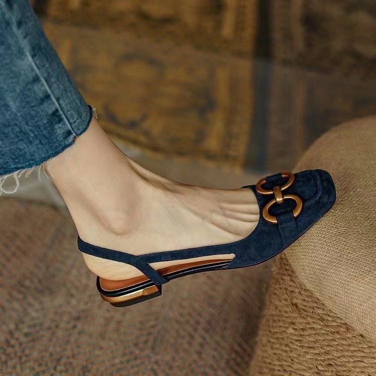 Women's Elegant Suede Slingbacks-MODAUTLET