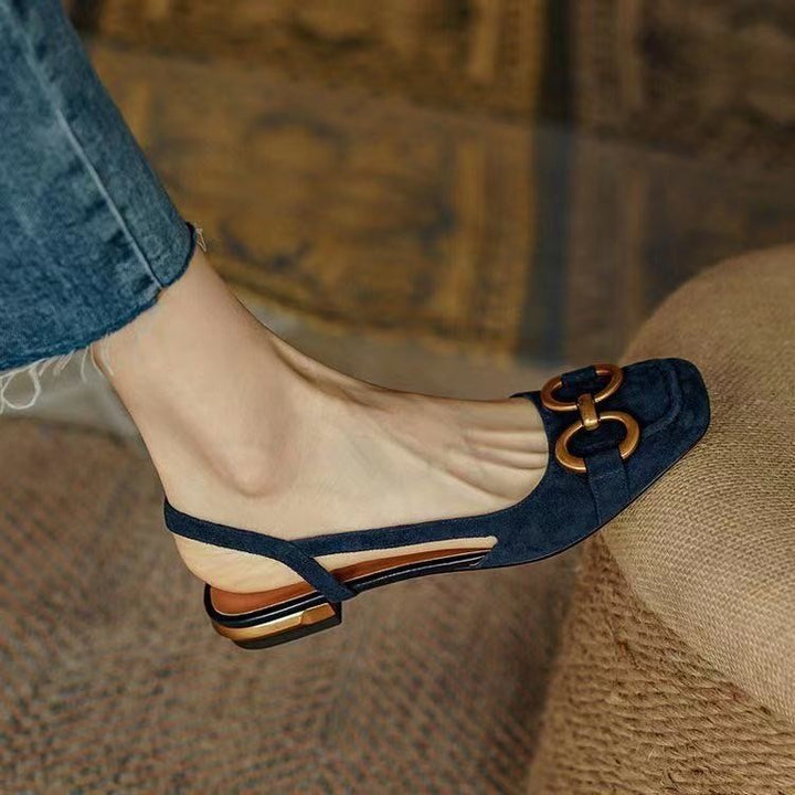 Women's Elegant Suede Slingbacks-MODAUTLET