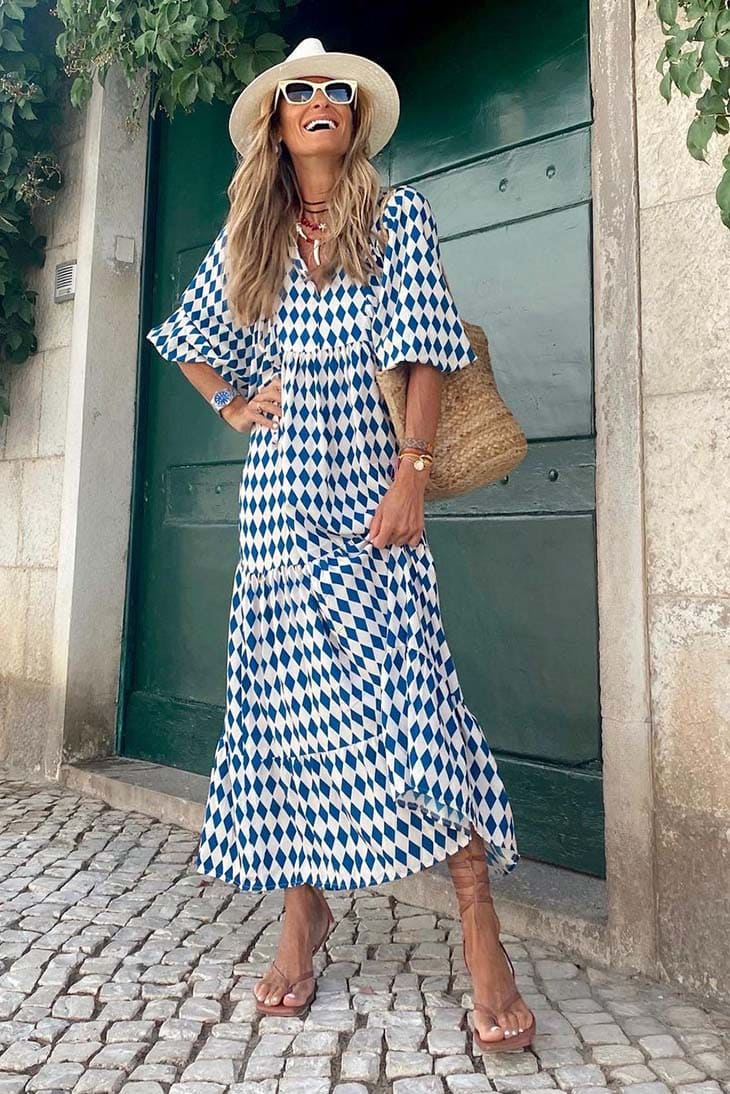 Women's Midi Dress for Fall-MODAUTLET