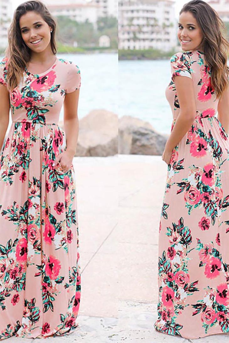 Abito Maxi Floreale Boho da Donna - Elegante e Confortevole