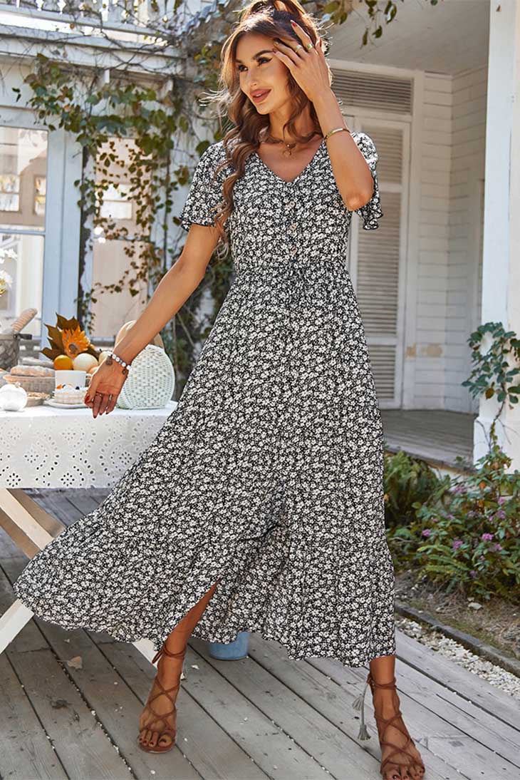 Kvinders Boheme Høj-Lav Kjole