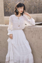 Kvinders boheme maxikjole til bryllupsgæster