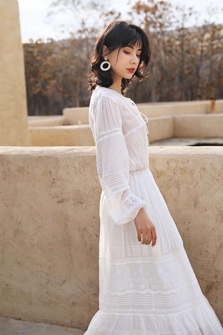 Kvinders boheme maxikjole til bryllupsgæster