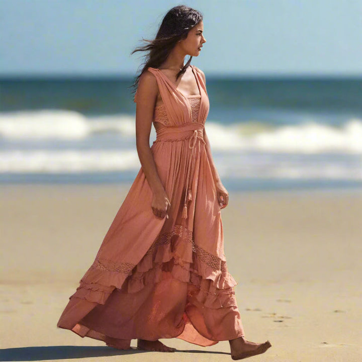 Women's Maxi Dress for Summer Beach Days-MODAUTLET