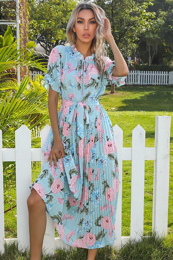 Women's Ruffle Maxi Dress-MODAUTLET