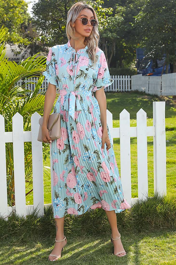 Women's Ruffle Maxi Dress-MODAUTLET
