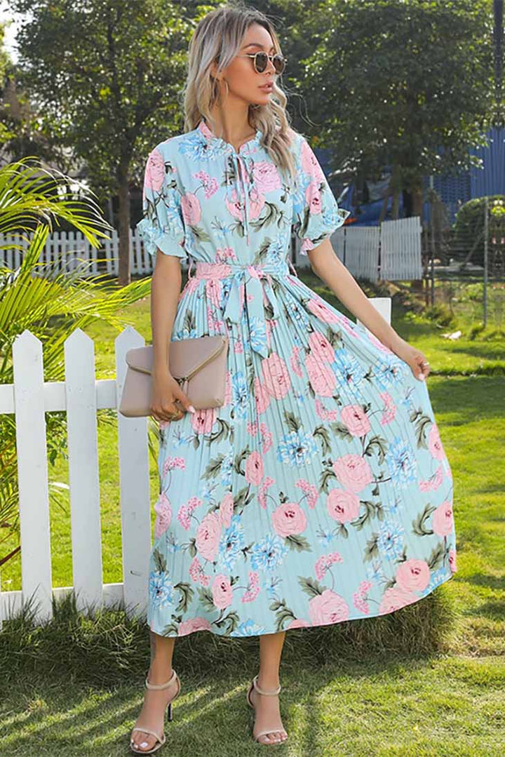 Women's Ruffle Maxi Dress-MODAUTLET