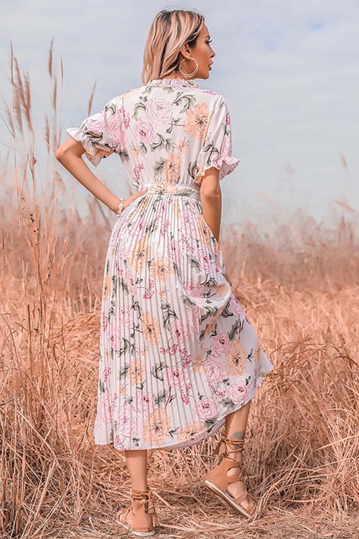 Women's Ruffle Maxi Dress-MODAUTLET