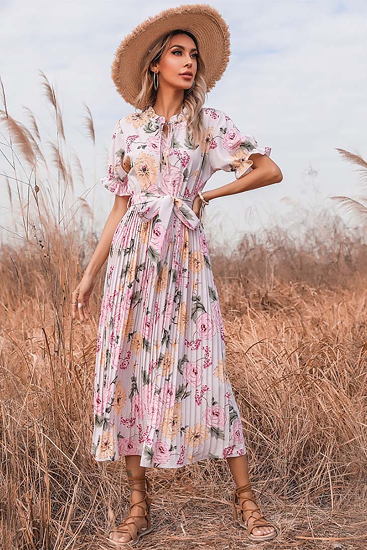 Women's Ruffle Maxi Dress-MODAUTLET
