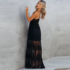 Kjole med spaghetti-stropper for kvinner