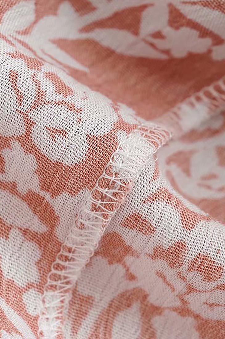 Dame Pink Boho Maxikjole med Bindebånd