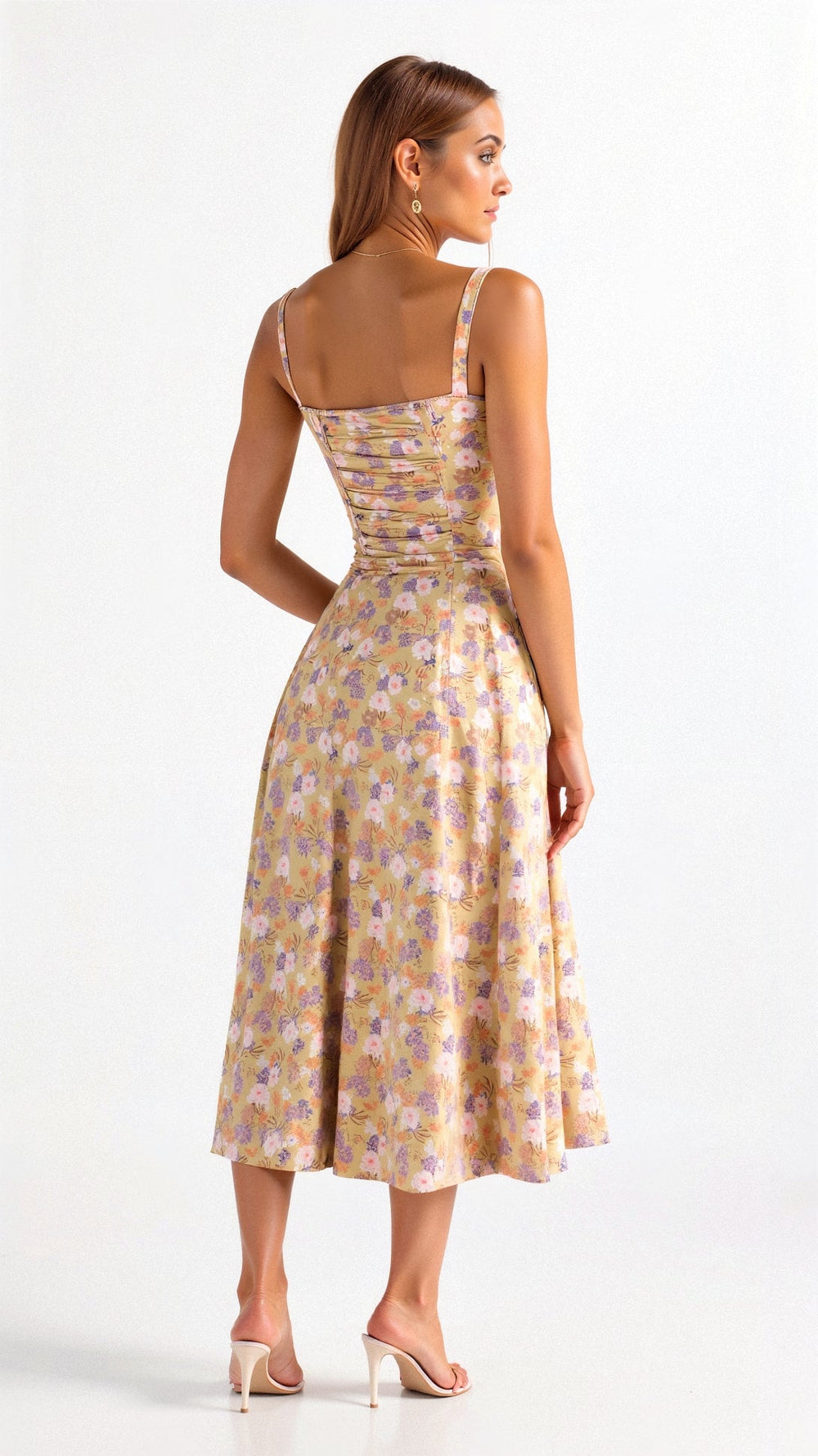 Bonnie | Women's Floral Chic Corset Midi Dress