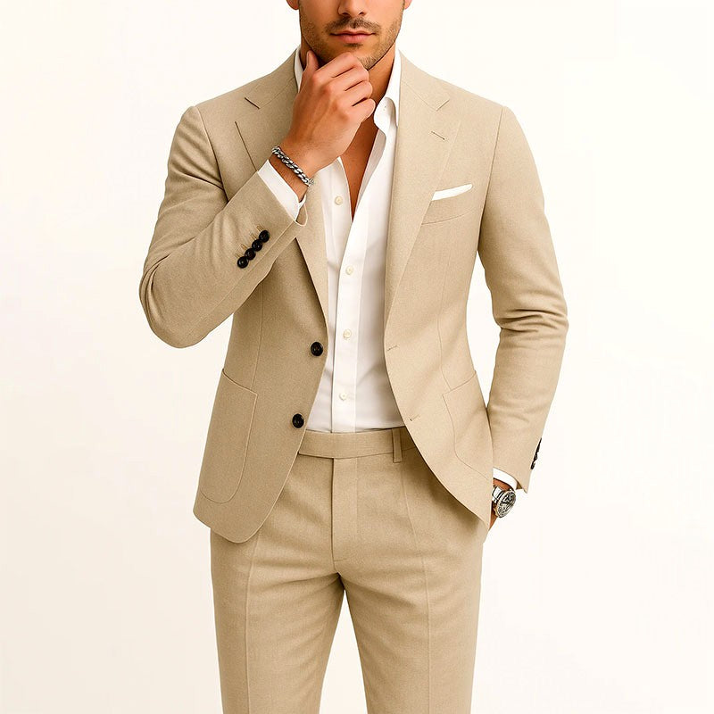 Brett | Men's Tailored Summer Suit Set-MODAUTLET