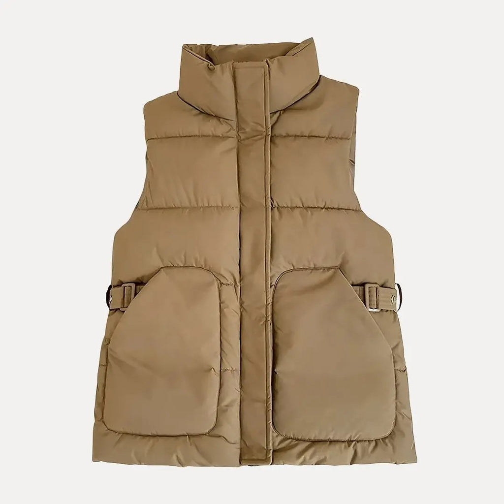 Down Cotton Vest for Ultimate Comfort Coffee