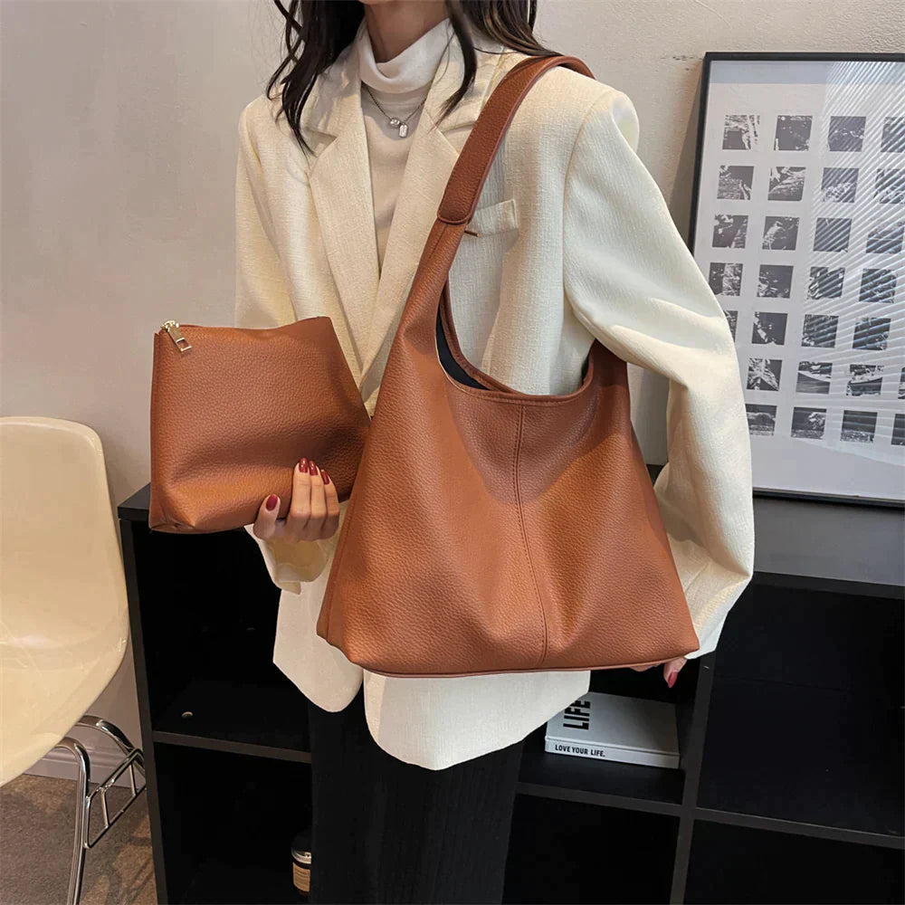 Sleek Vegan Leather Hobo Bag For Everyday Style And Chic-MODAUTLET