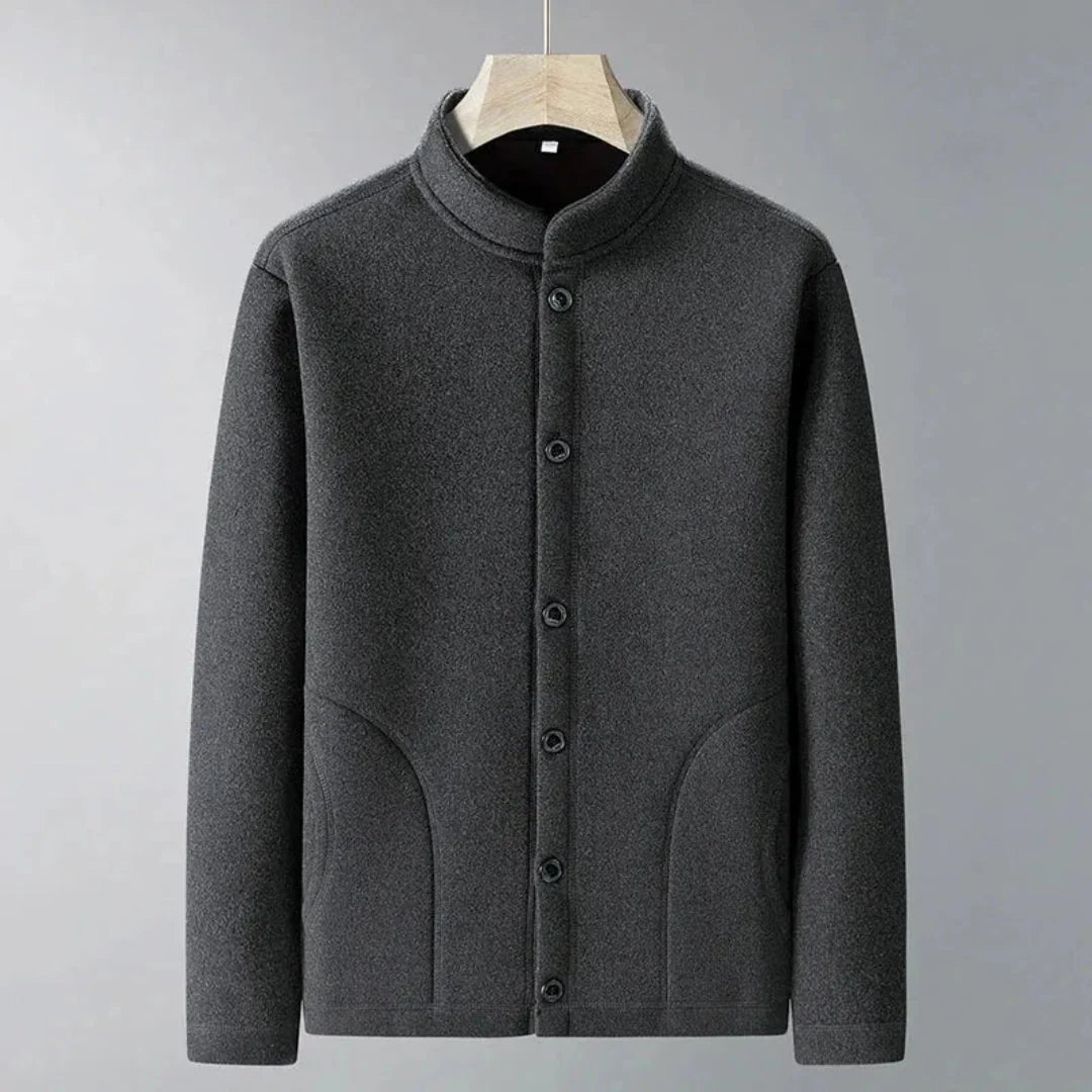 Button-Up Cardigan for Stylish Comfort Dark Gray