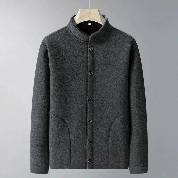 Button-Up Cardigan for Stylish Comfort Dark Gray