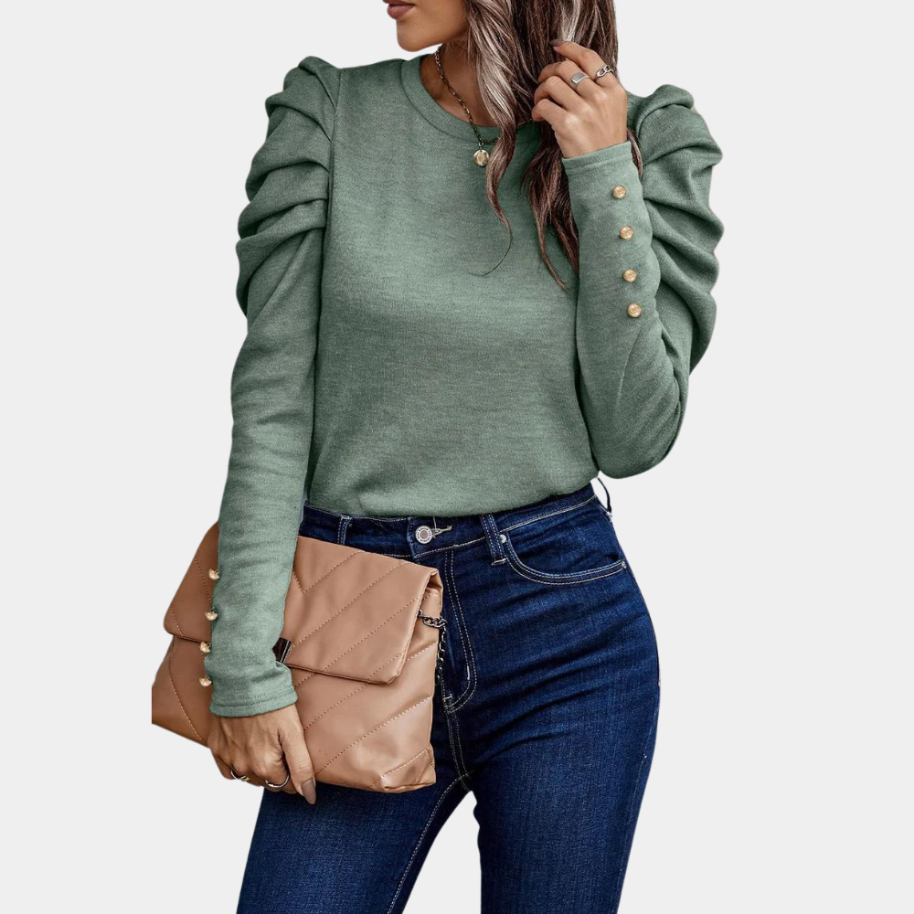 Audrey- Modern Blouse for Women Green
