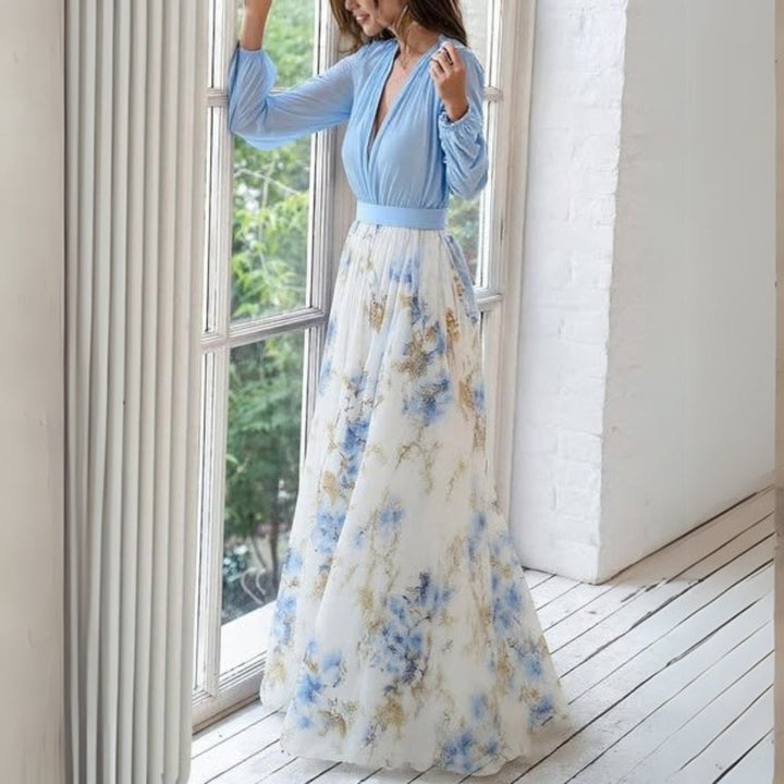 Chloe | Women’s Floral V-Neck Maxi Dress