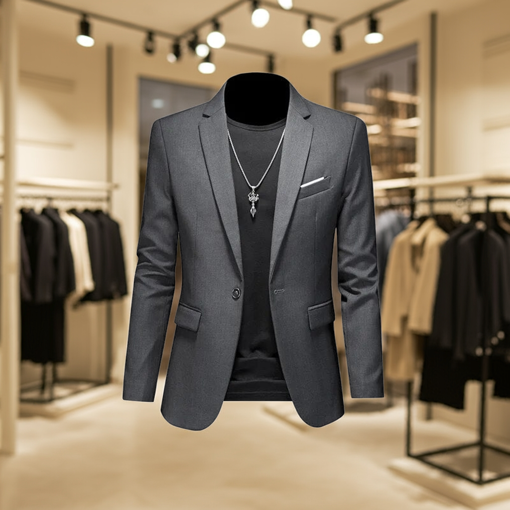 Mens Stylish Single Breasted Blazer Smart Casual For Men-MODAUTLET