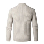 Half-Zip Ribbed Sweater for Ultimate Comfort