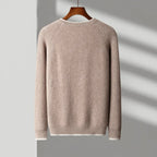 Ribbed Crewneck Wool Sweater
