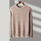 Ribbed Crewneck Wool Sweater