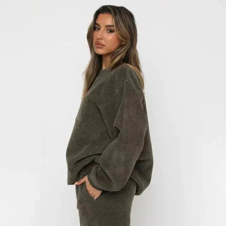 Cozy Corduroy Loungewear Set-MODAUTLET