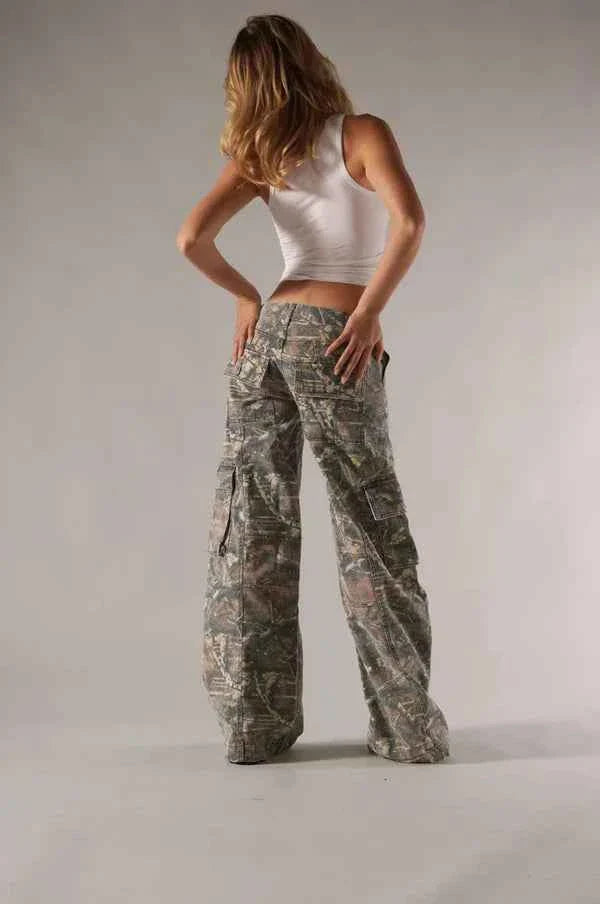 Camo Cargo Pants For Outdoor Adventure And Streetwear-MODAUTLET