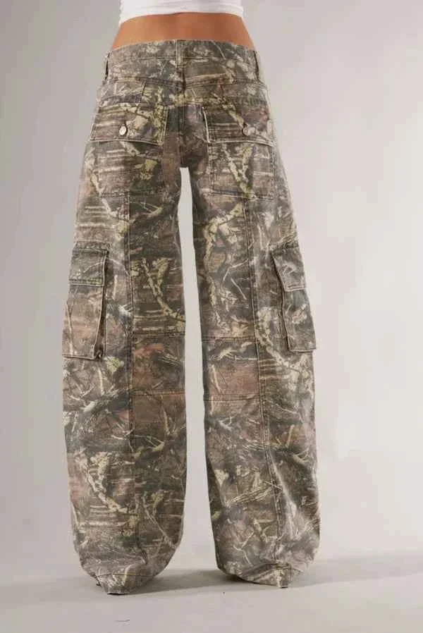 Camo Cargo Pants For Outdoor Adventure And Streetwear-MODAUTLET