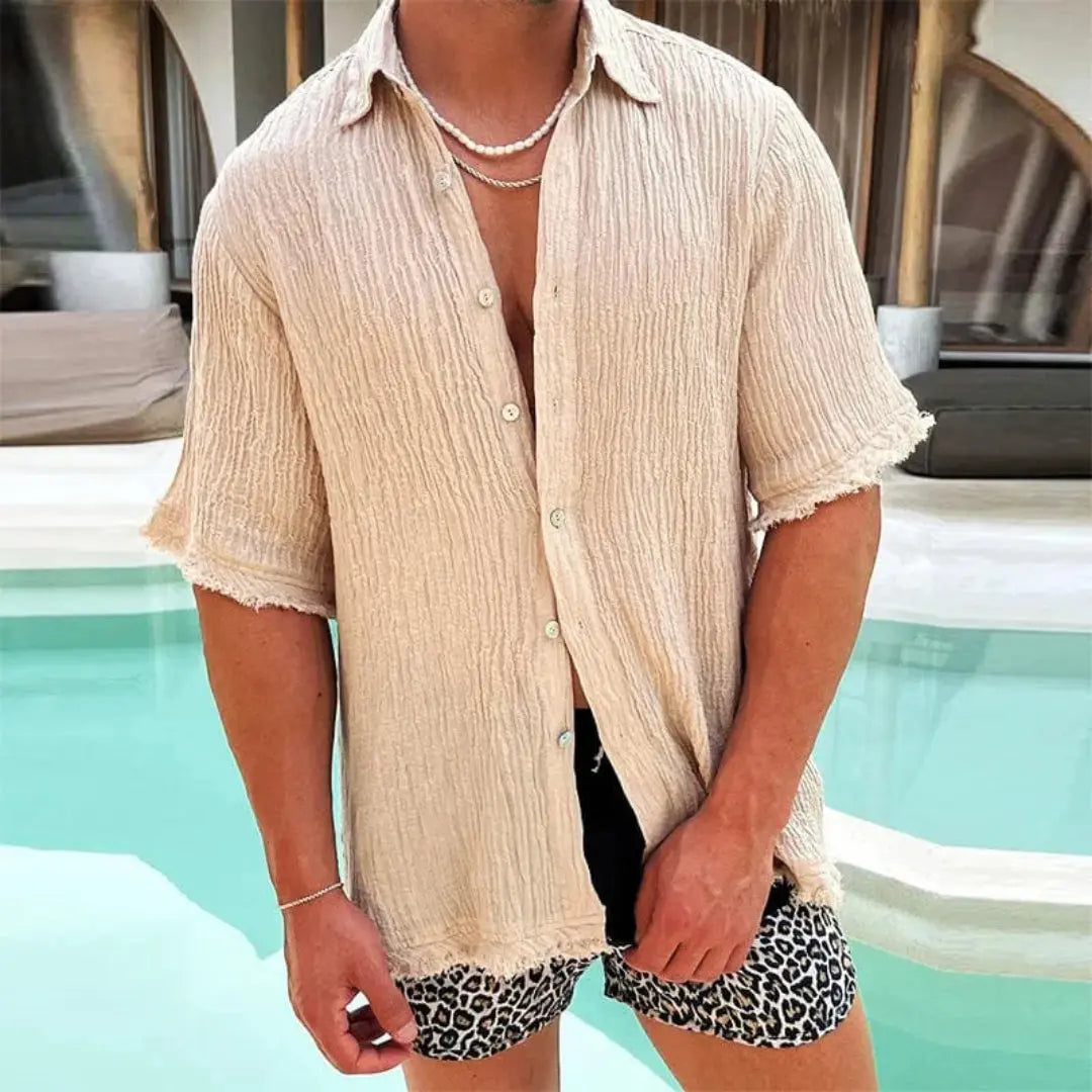 Canero Lightweight Linen Shirt-MODAUTLET