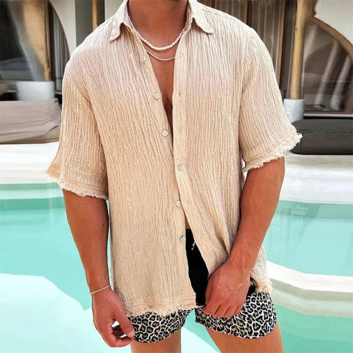 Canero Lightweight Linen Shirt-MODAUTLET