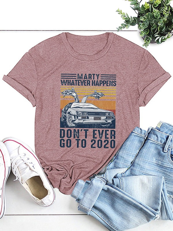 Damen T-Shirt mit Rundhalsausschnitt und Grafikdruck