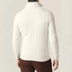 Quarter Zip Cable Knit Sweater