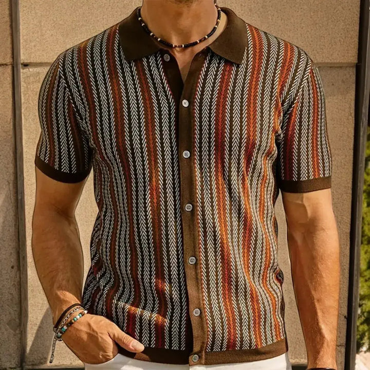 Classic Button Down Polo Shirt-MODAUTLET