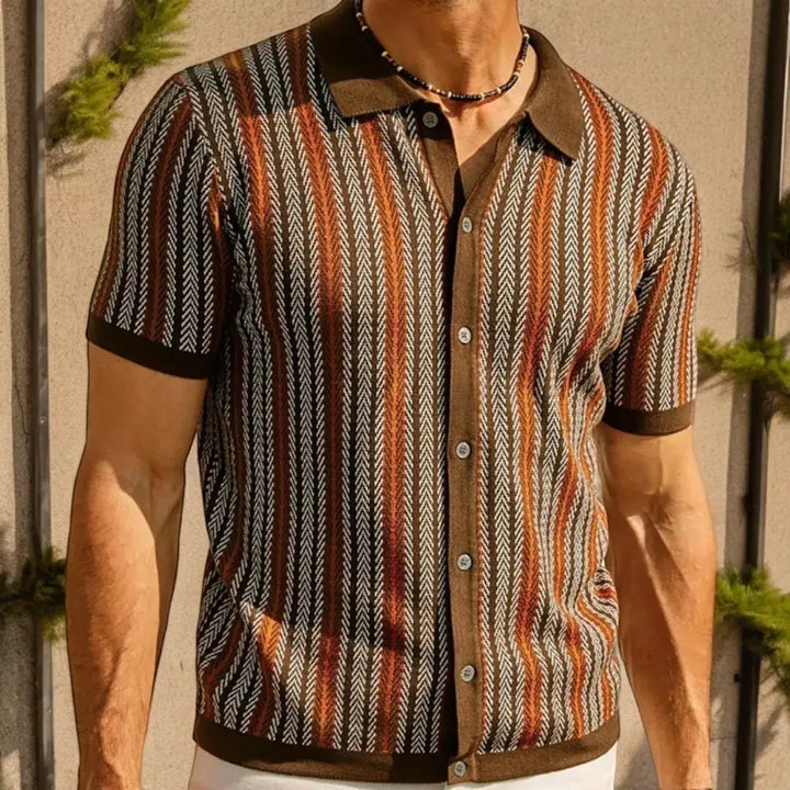 Classic Button Down Polo Shirt-MODAUTLET