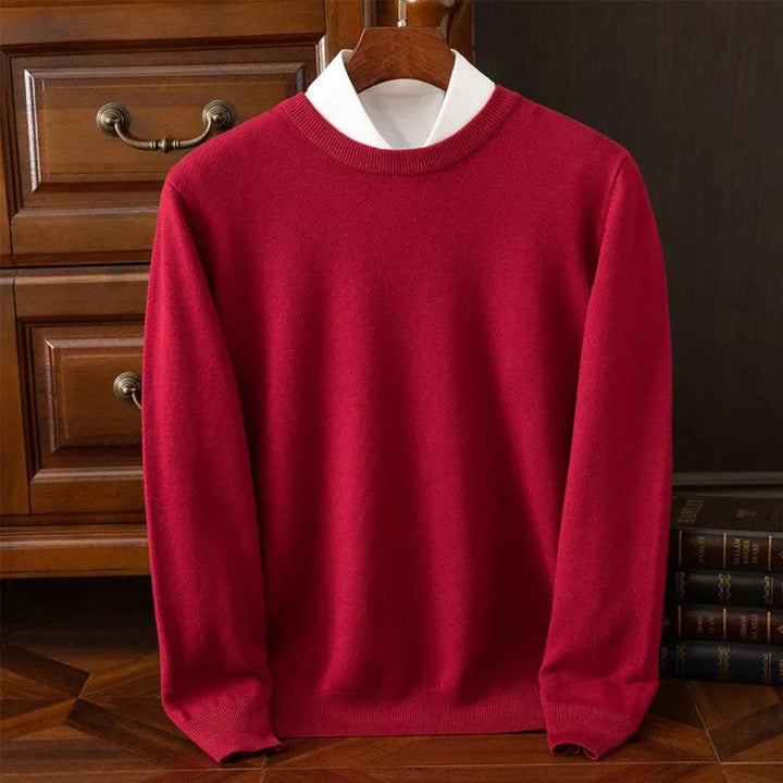 Cashmere Crew Neck Sweater Red