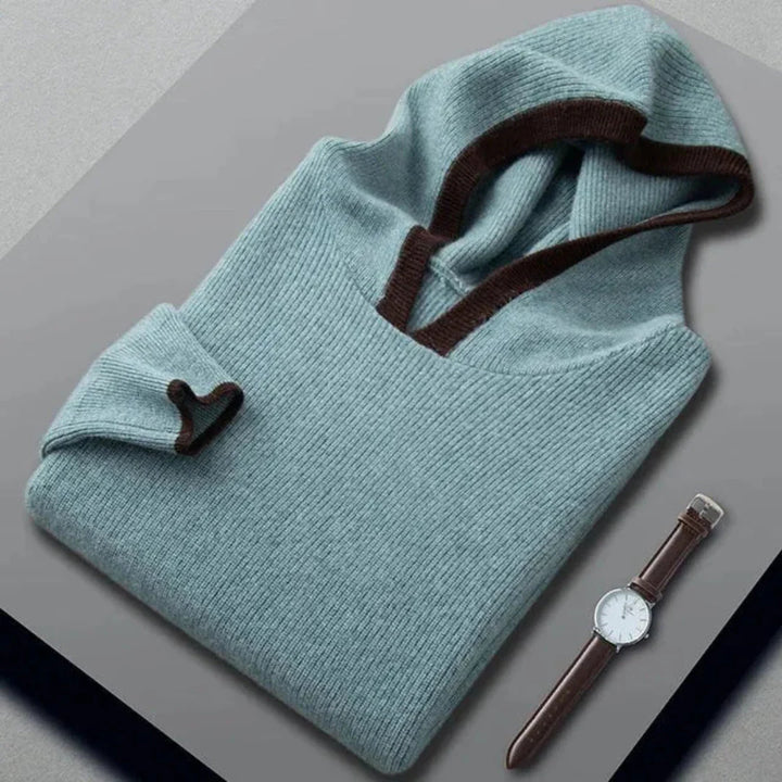 Cashmere Hooded Sweater for Ultimate Comfort Turquoise