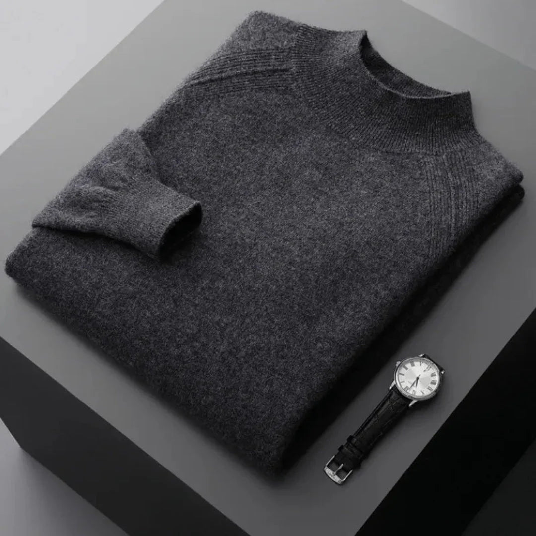 Cashmere Mock Neck Sweater for Ultimate Comfort