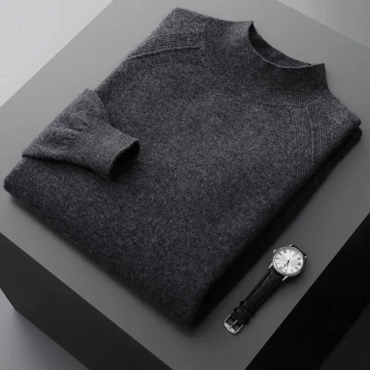 Cashmere Mock Neck Sweater for Ultimate Comfort