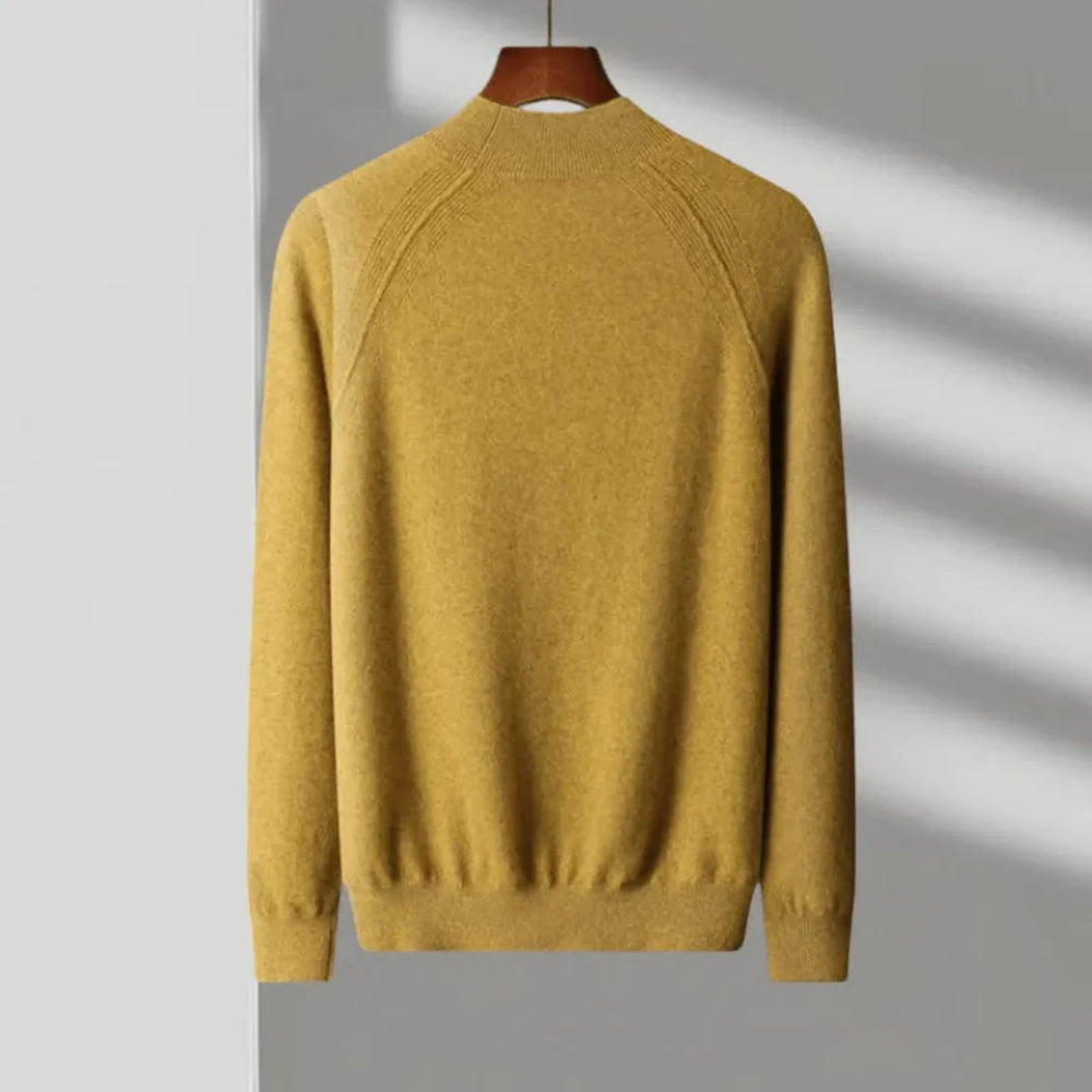 Cashmere Mock Neck Sweater for Ultimate Comfort