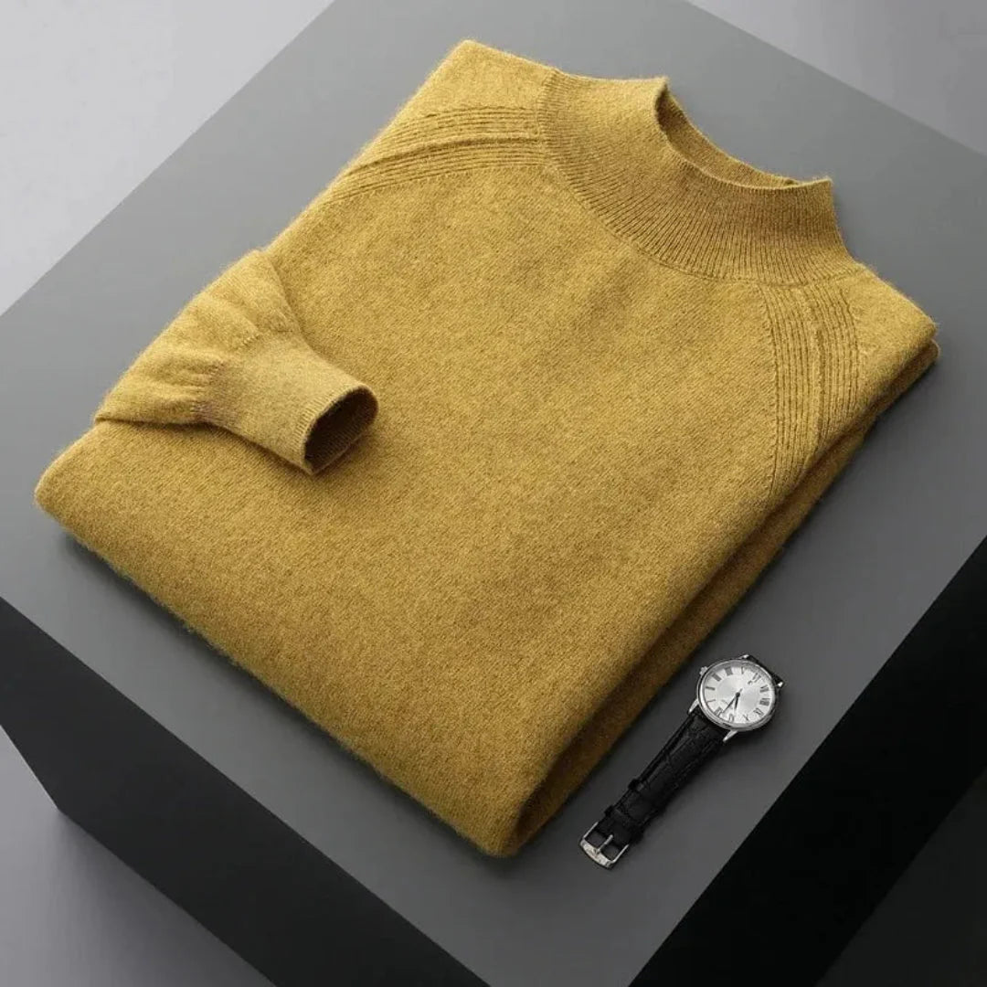Cashmere Mock Neck Sweater for Ultimate Comfort