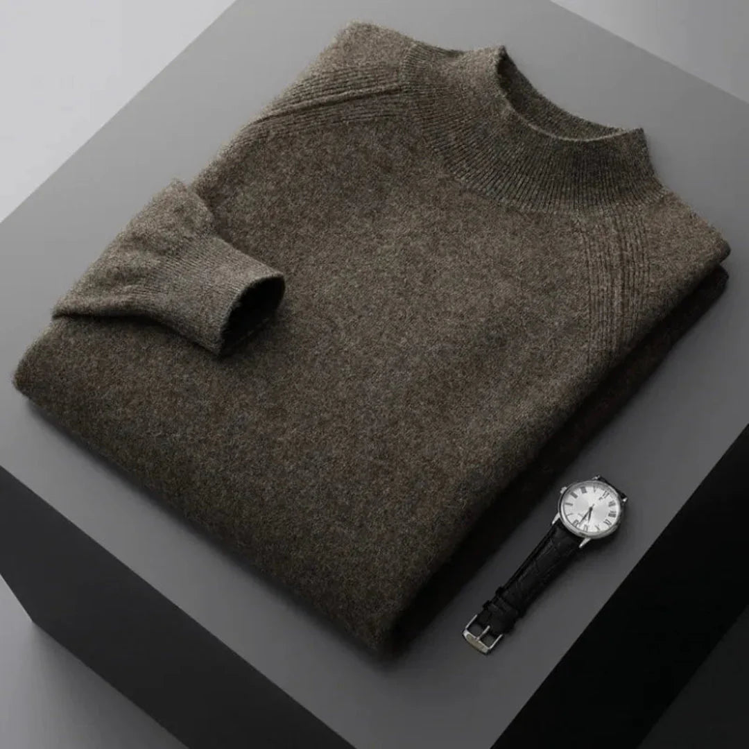 Cashmere Mock Neck Sweater for Ultimate Comfort