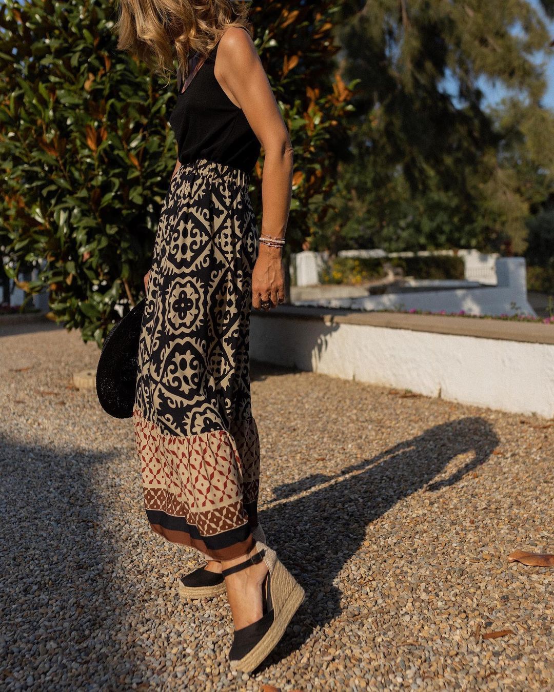 Women's Boho Style Maxi Skirt