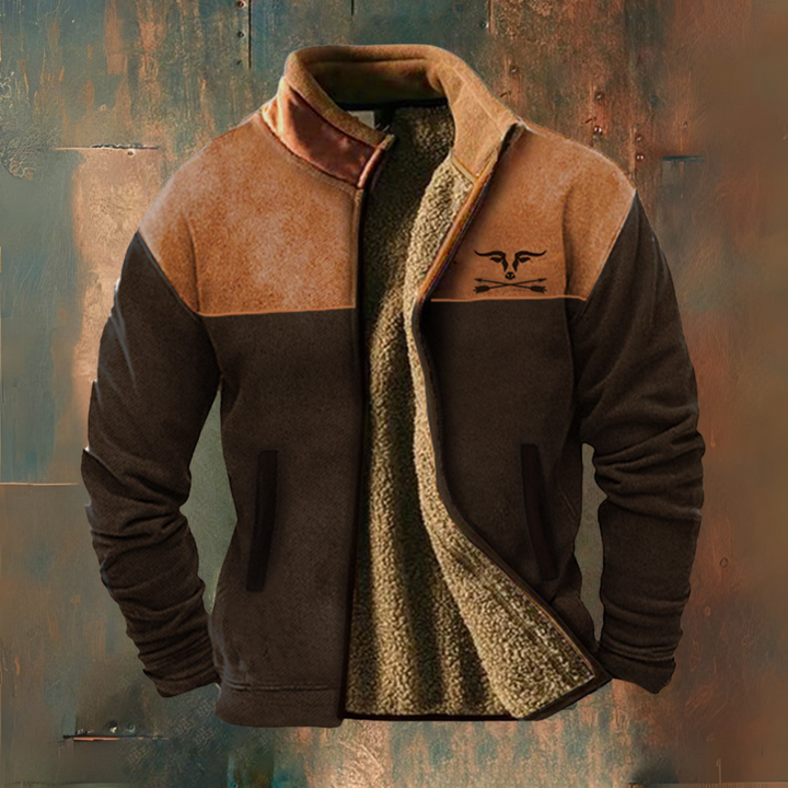 Casual Fleece Jacket for Everyday Comfort Brown