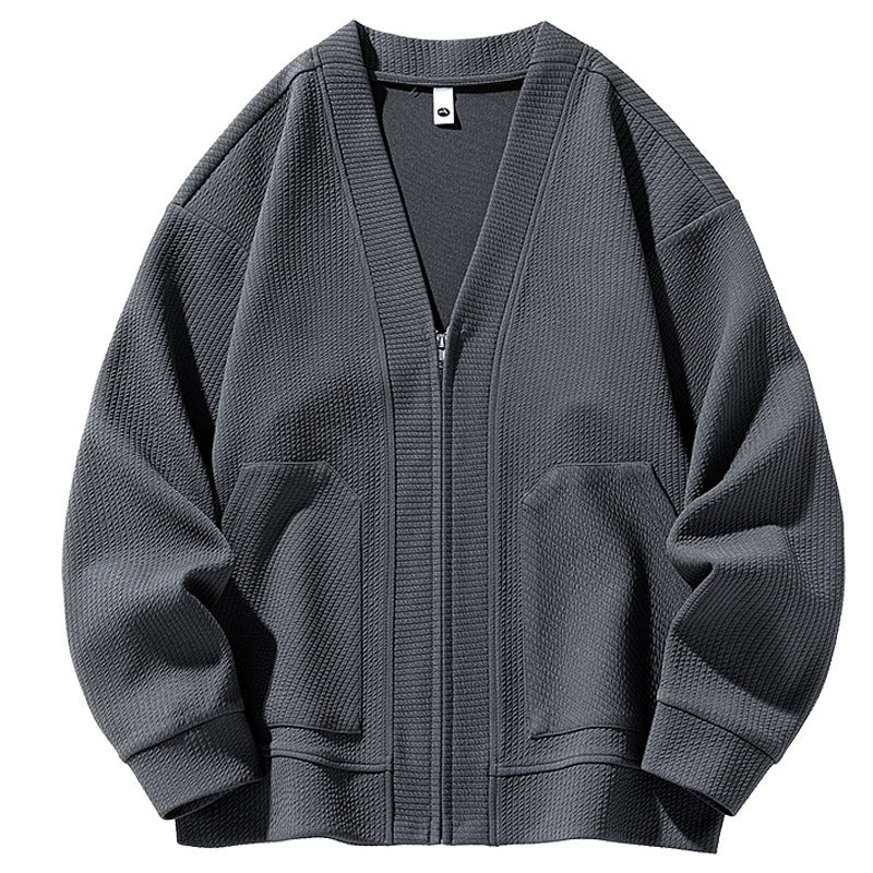 Casual Knit Cardigan Sweater for Men - Perfect for Daily Wear