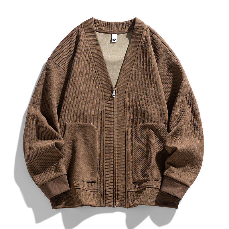 Casual Knit Cardigan Sweater for Men - Perfect for Daily Wear