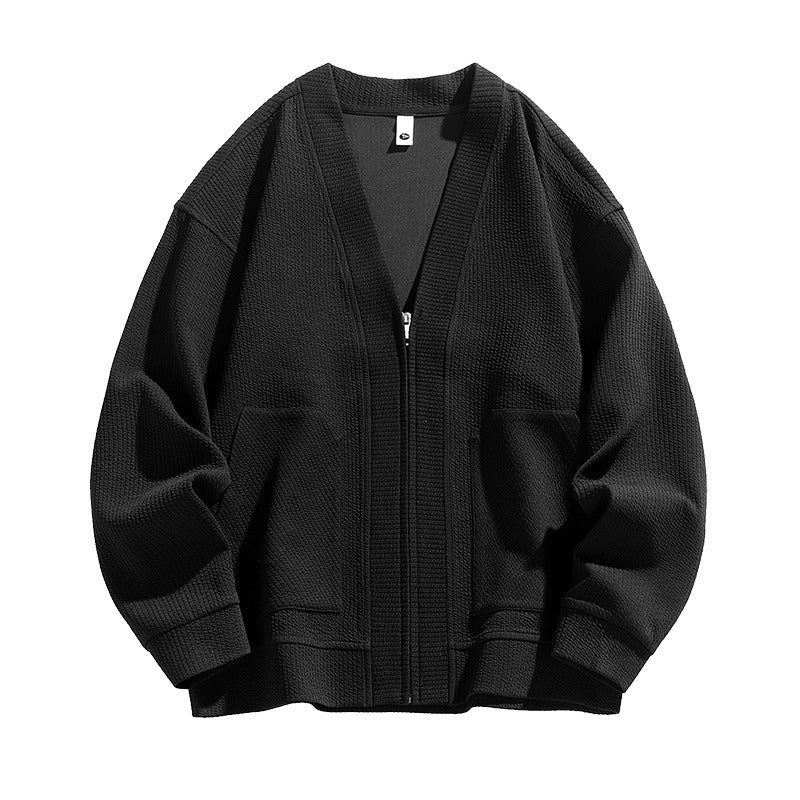 Casual Knit Cardigan Sweater for Men - Perfect for Daily Wear